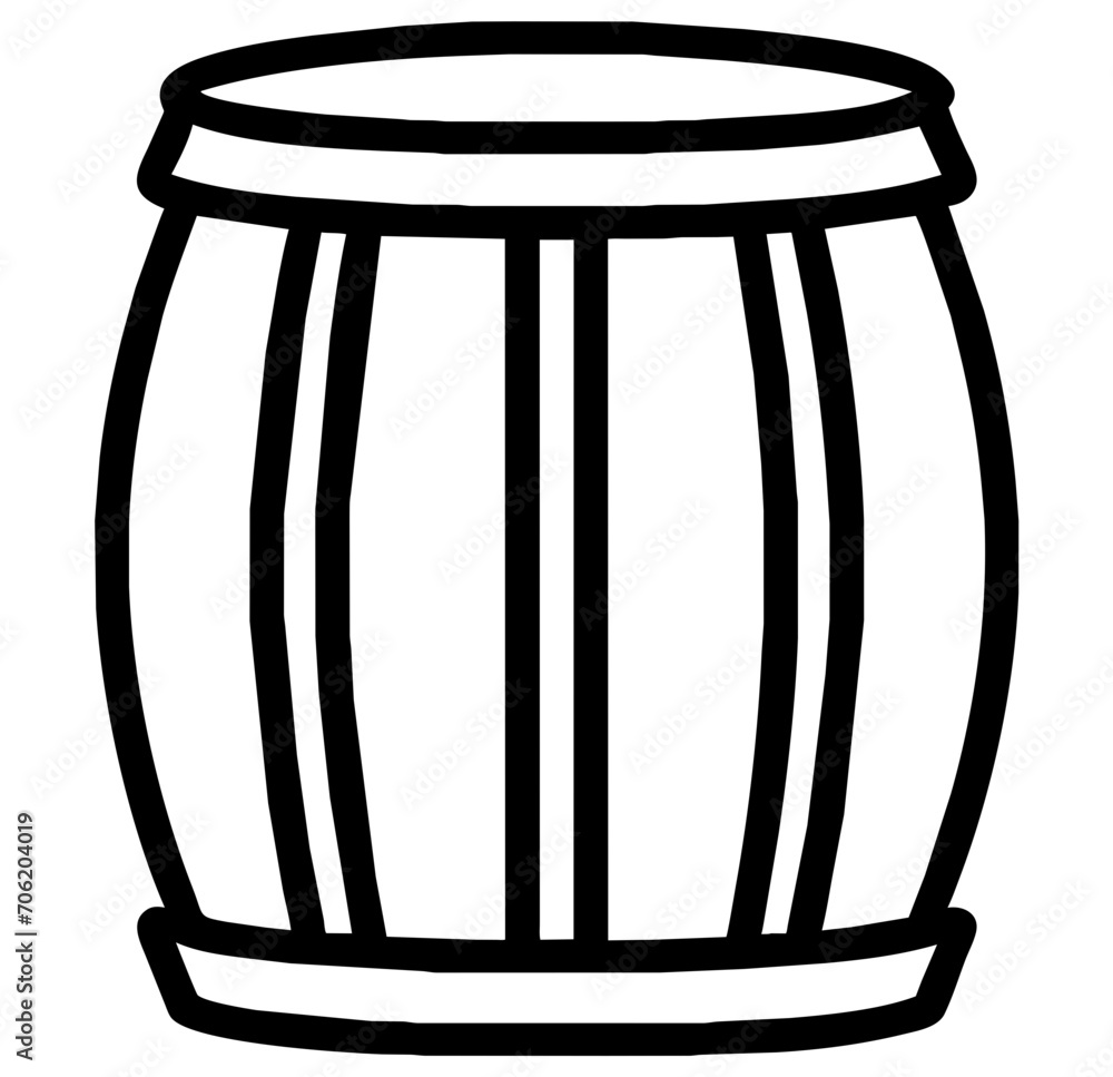 Barrel flat icon black adn white Barrel flat icon black adn white