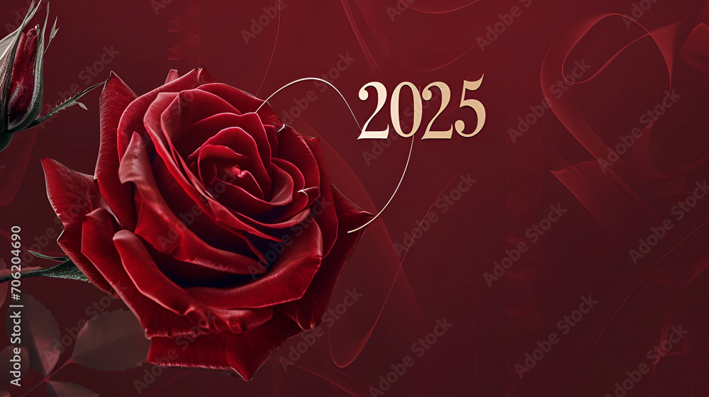 Happy New Year, Happy 2025, new year concept, "2025" written on a