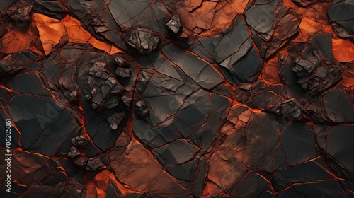 Background of cooled off lava crust. Created with AI