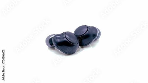 Wireless Earbuds isolated on white background