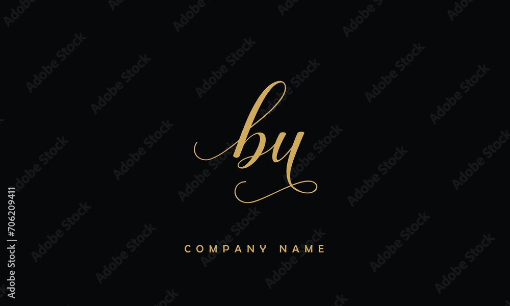 BU, UB, B, U Abstract Letters Logo Monogram BU, UB, B, U Abstract Letters Logo Monogram