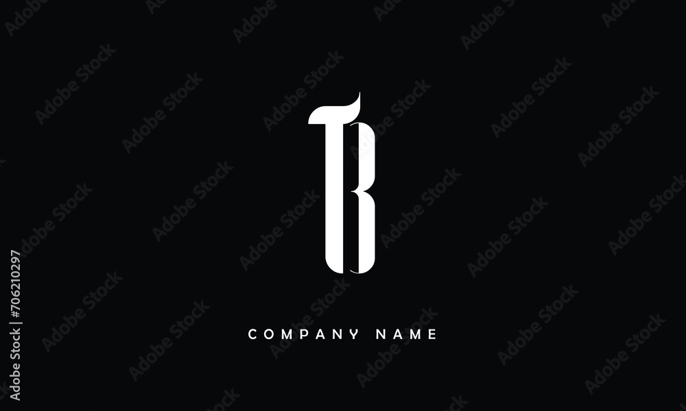 BT, TB, B, T Abstract Letters Logo Monogram BT, TB, B, T Abstract Letters Logo Monogram