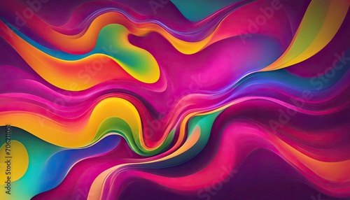 abstract colorful background with waves