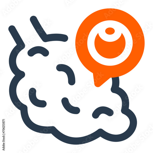 Female Reproductive Ovaries Vector Icon Illustration