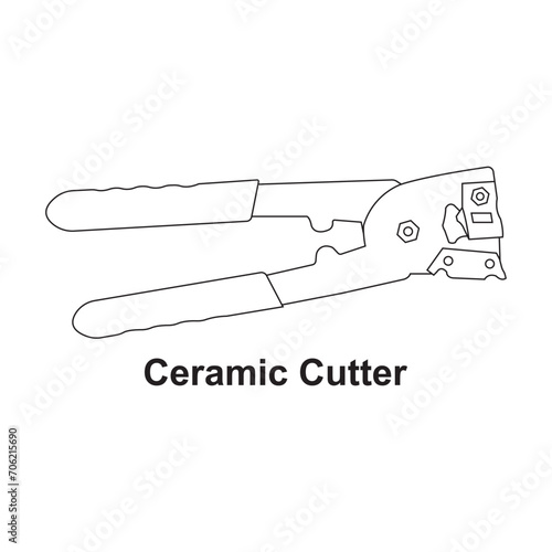 Ceramic cutter icon
