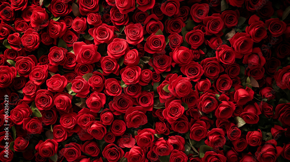 Natural red roses background, flowers wall. Valentine's Day concept. Natural red roses background, flowers wall. Valentine's Day concept.
