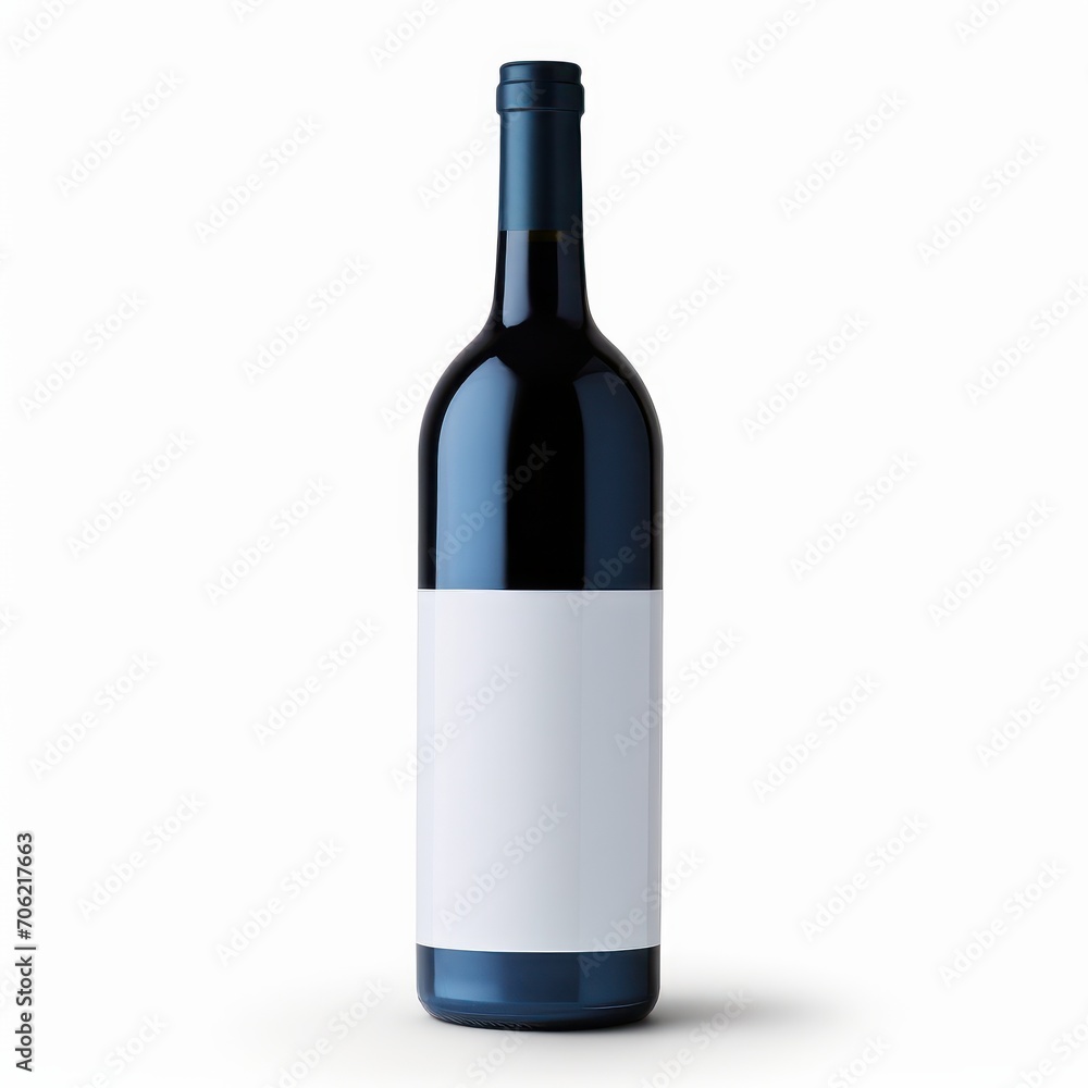 Wine of bottle many color with blank or white label