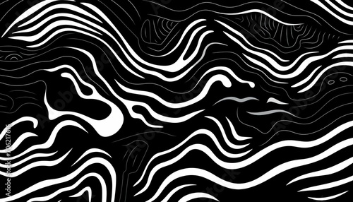 A wavy black texture or pattern