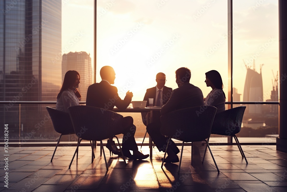 Business meeting at the office Outdoor amidst nature Business meeting at the office Outdoor amidst nature
