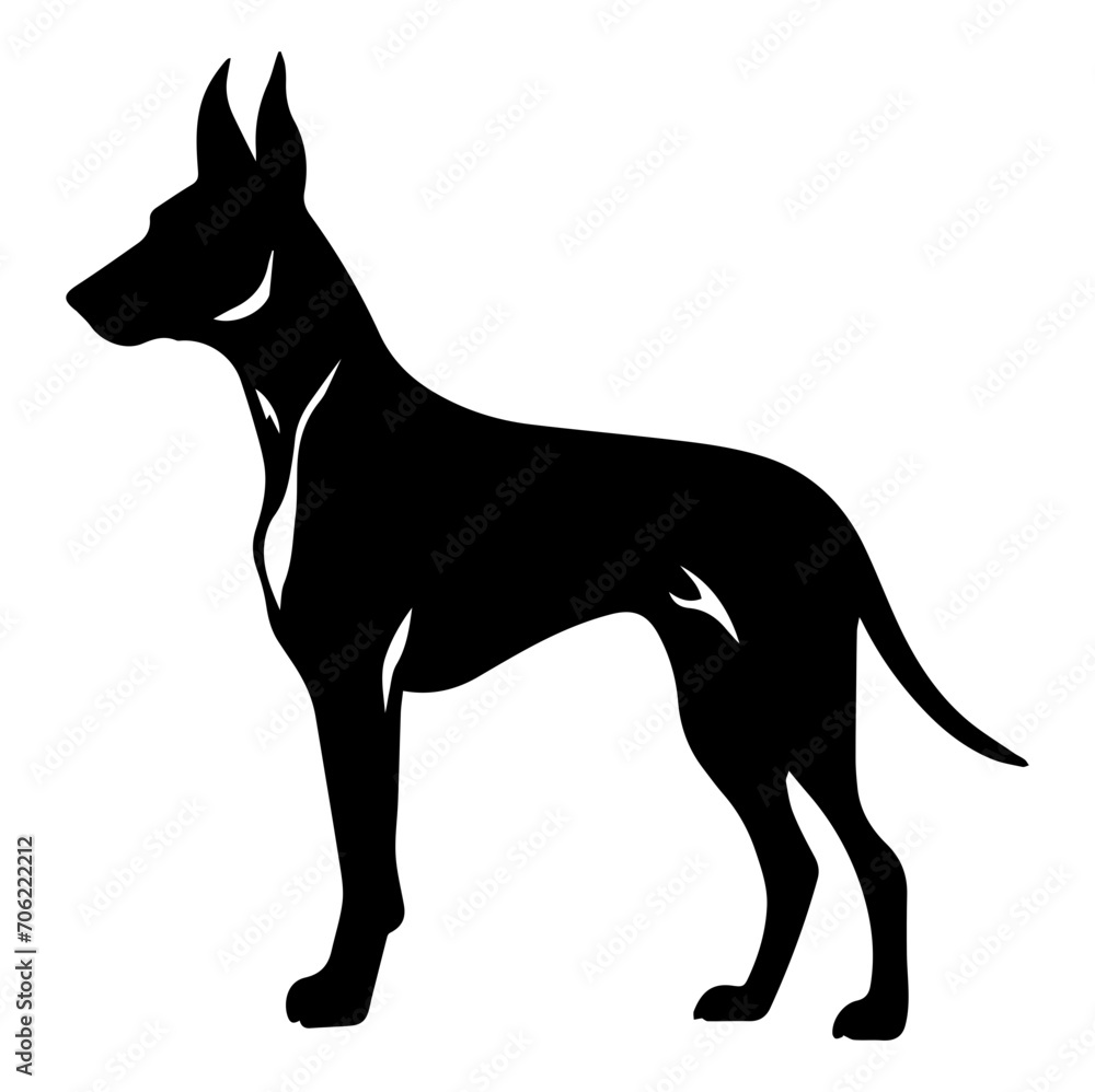 doberman pincher dog, doberman pincher Dog monochrome clip art. Vector illustration doberman pincher dog, doberman pincher Dog monochrome clip art. Vector illustration