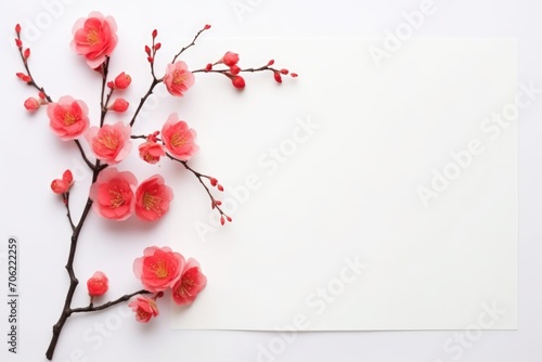 Chinese New Year card Chinese New Year Festival greeting cards, space for adding wishes