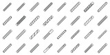 Wafer rolls icons set outline vector. Stick roll sweet. Candy bakery