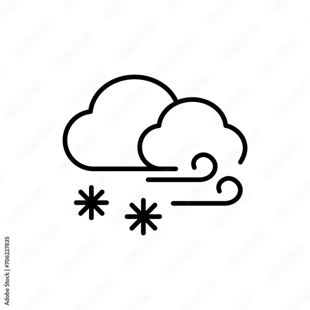 Wind cloud outline icons, minimalist vector illustration ,simple transparent graphic element .Isolated on white background Wind cloud outline icons, minimalist vector illustration ,simple transparent graphic element .Isolated on white background