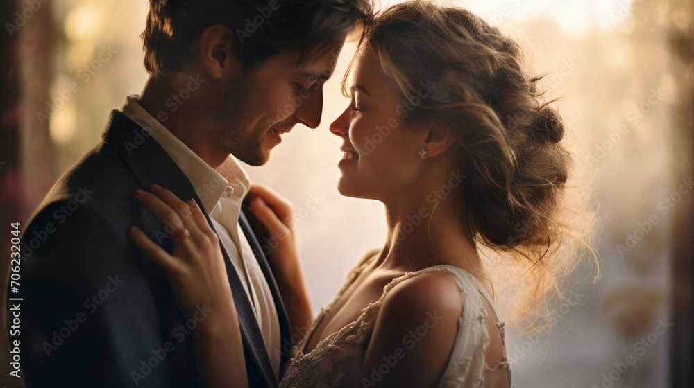 Love's Embrace: Beautiful Wedding Day Portraits, Generative AI Love's Embrace: Beautiful Wedding Day Portraits, Generative AI