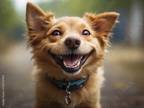 Playful Dog with a Big Smile