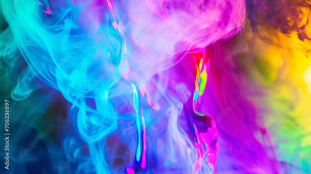 Obraz premium Psychedelic Colorful Liquid Plasma Background. Website background