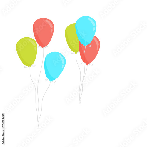 flying helium balloons