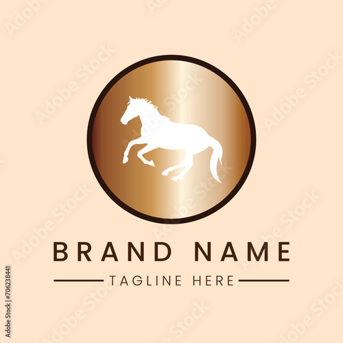 horse logo, icon, animal illustration, if you have a business related to horses maybe this logo is suitable for your business