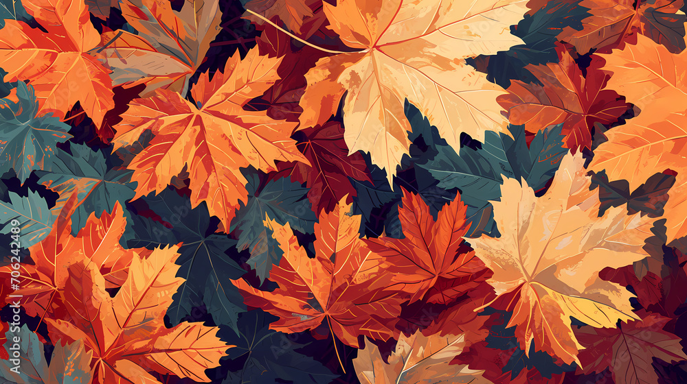 Autumn Leaves Pattern Design