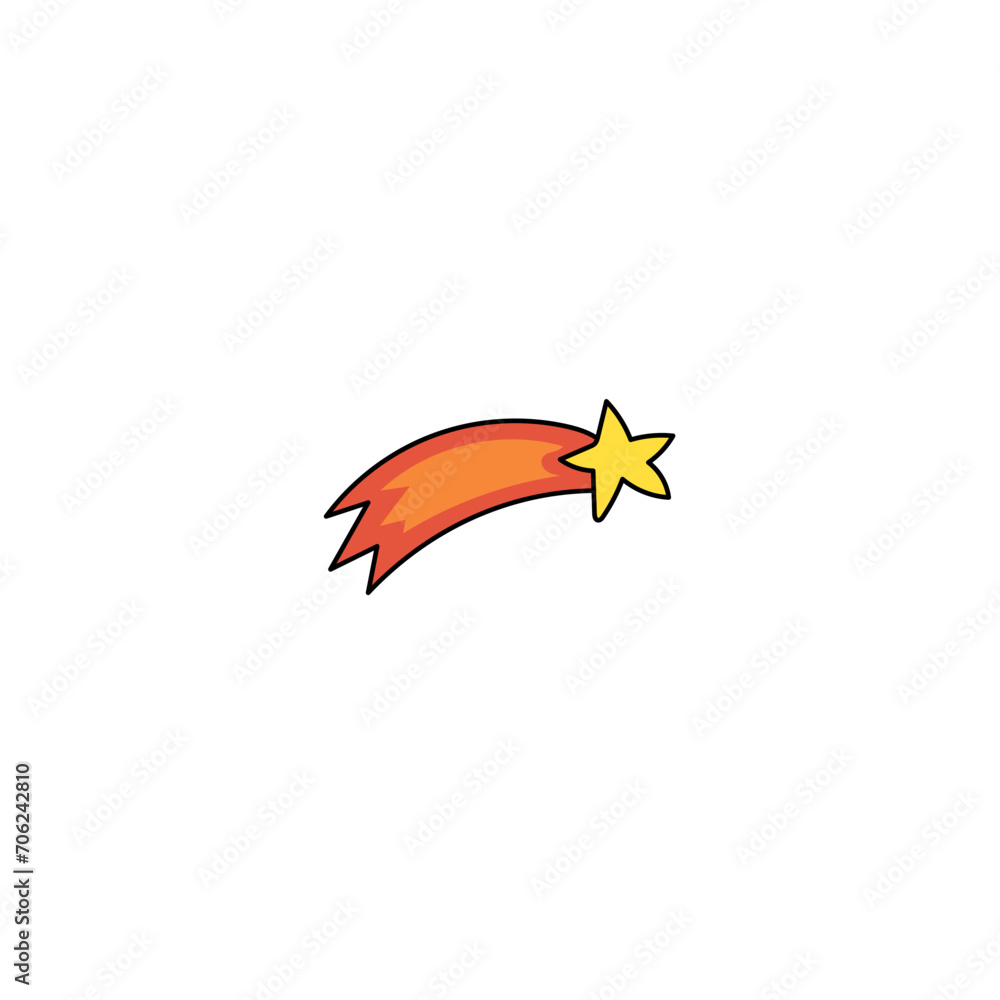 vector element outer space sticker vector