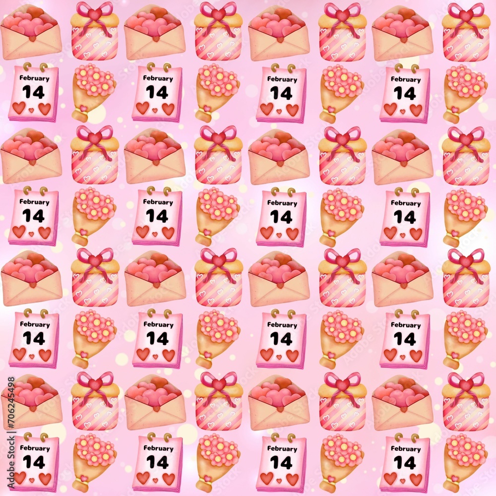 Valentine background,pink background, pattern background
