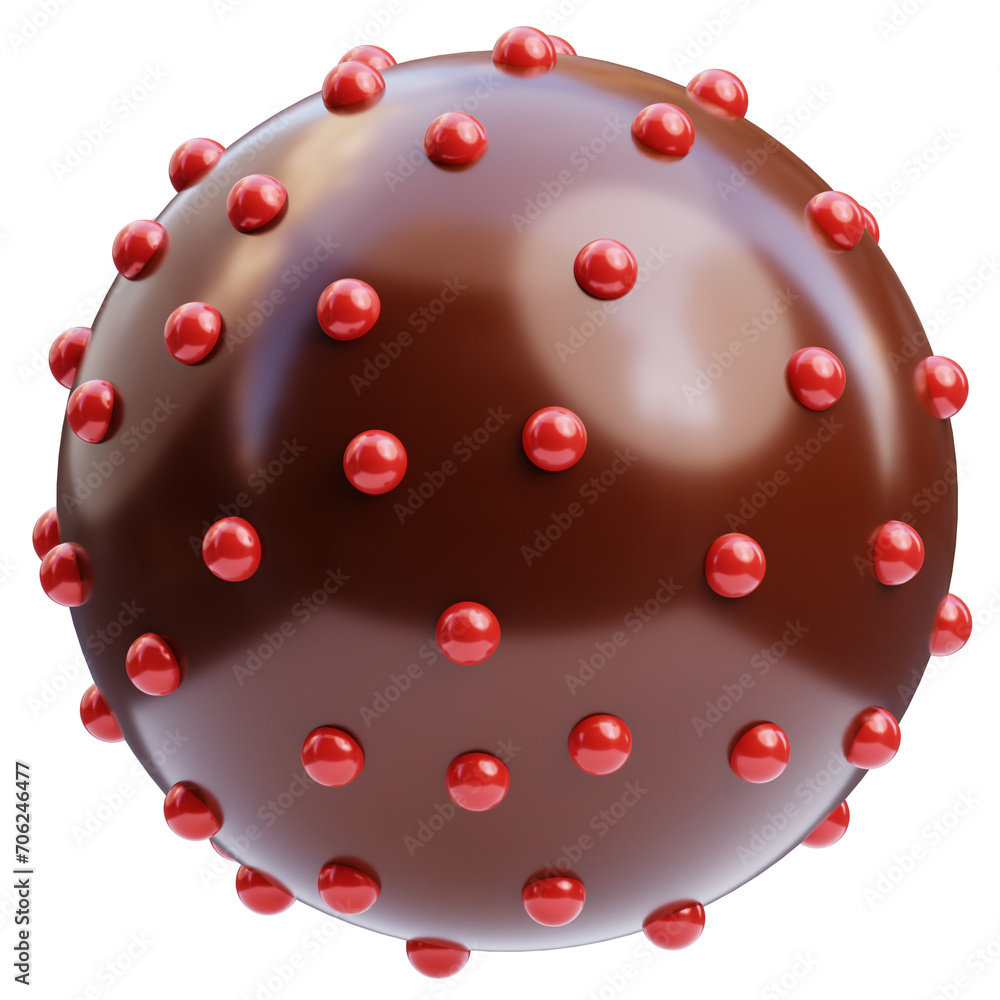 PNG 3D candy ball icon isolated on a white background PNG 3D candy ball icon isolated on a white background