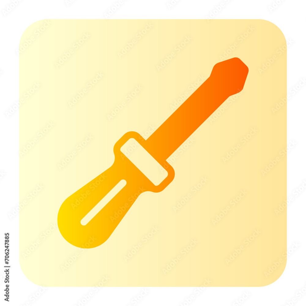 screwdriver gradient icon screwdriver gradient icon