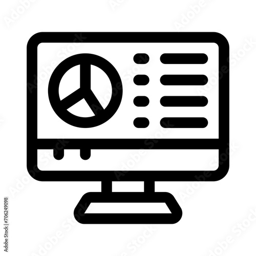 statistical line icon