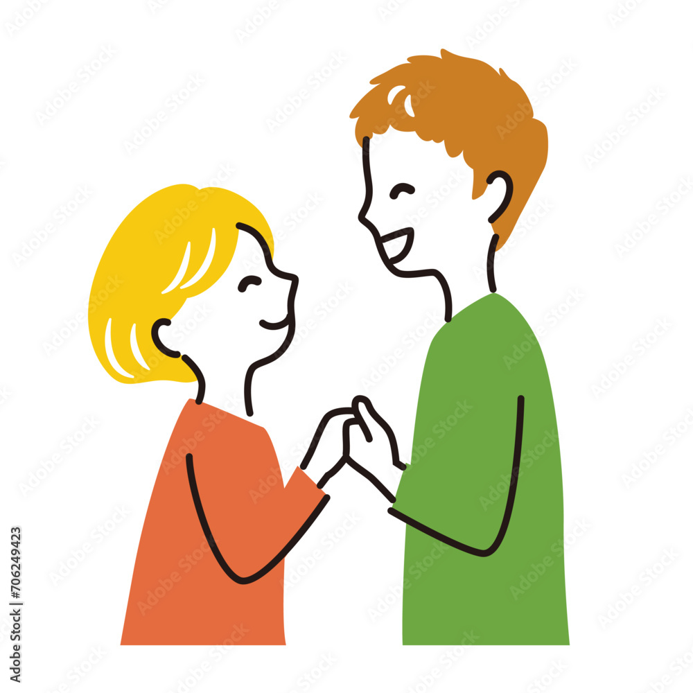 illustration of a couple in good relationship illustration of a couple in good relationship