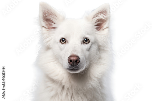 white dog on a transparent background