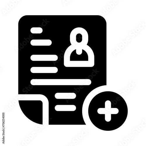 new employee glyph icon