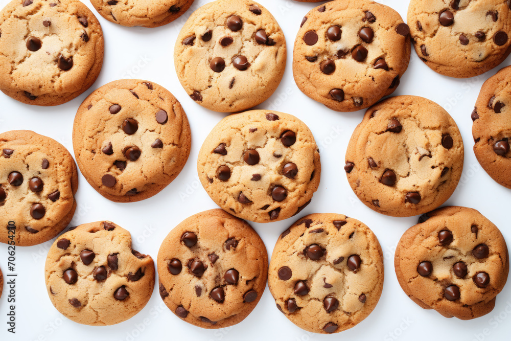 Sponge cookies with chocolate chips Sponge cookies with chocolate chips