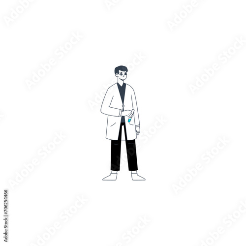 pose vector element health doctor medical