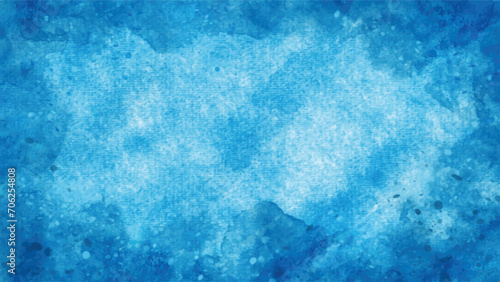 Abstract blue of stain splash watercolor background