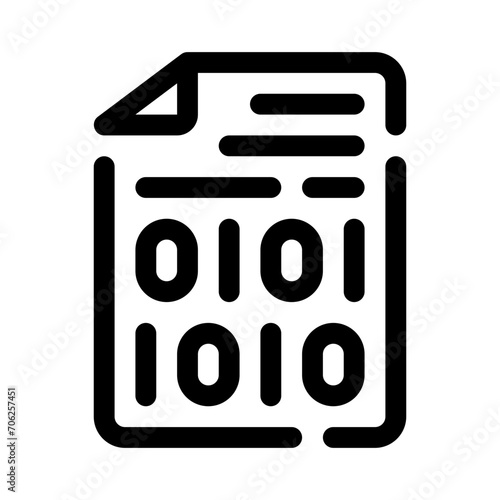 binary line icon