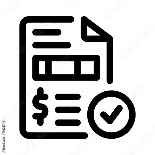 invoice line icon