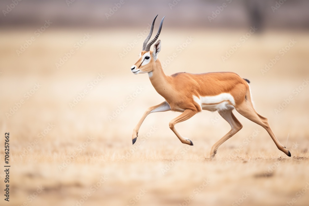 close-up of gazelle muscles flexing in stride close-up of gazelle muscles flexing in stride