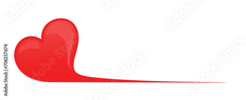 The symbol of a red stylized heart.