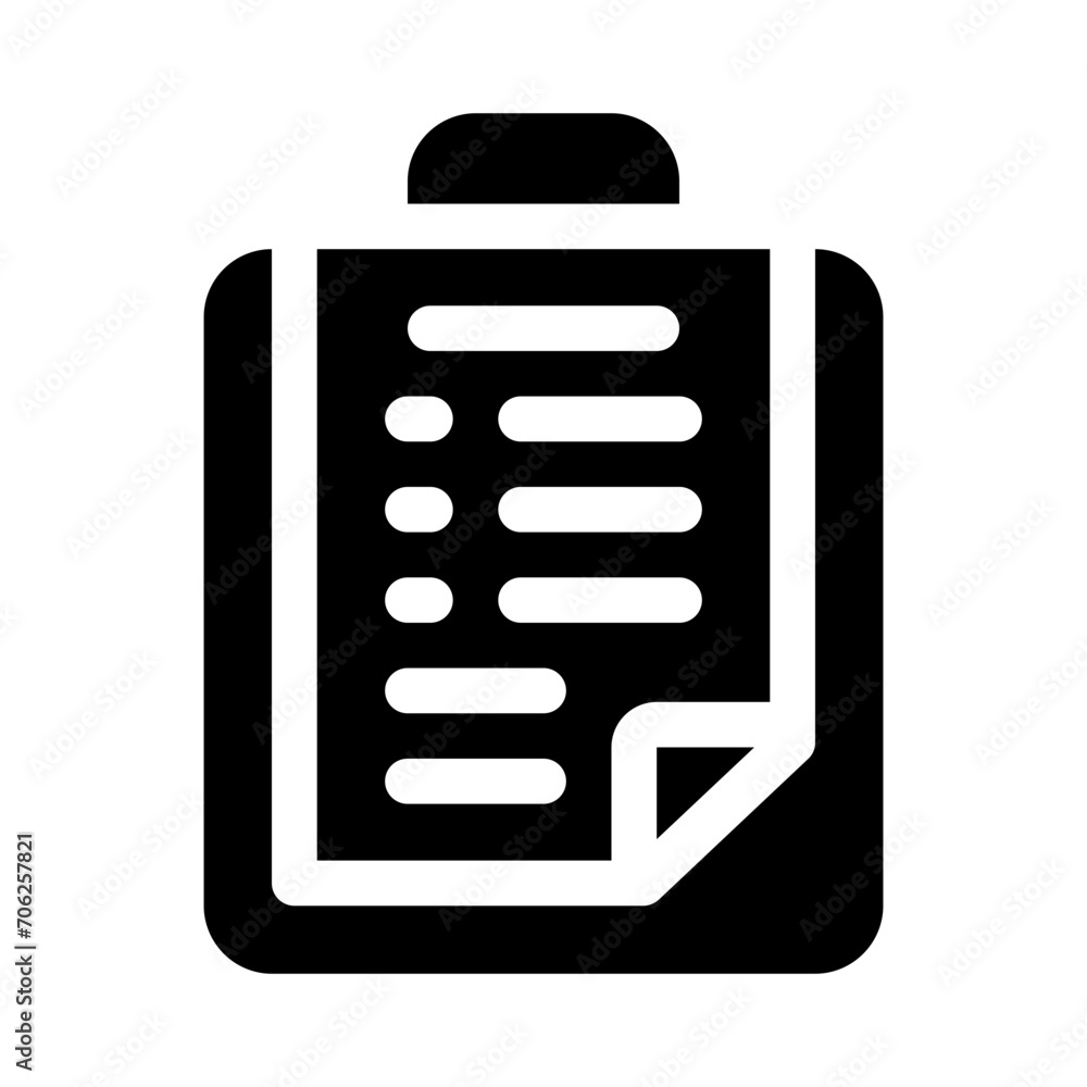 clipboard glyph icon clipboard glyph icon