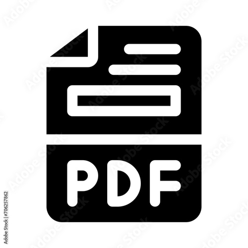 pdf glyph icon