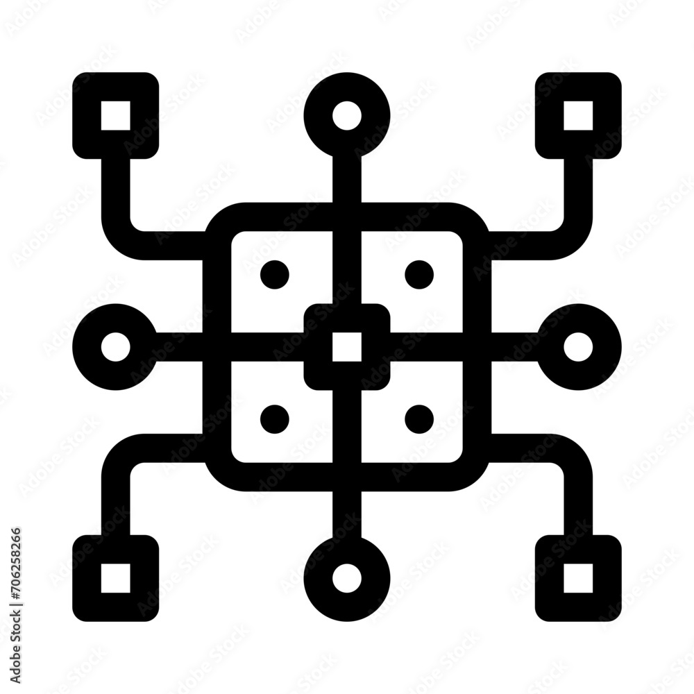 technology line icon technology line icon