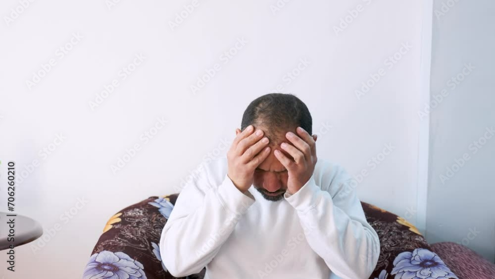 Arabic man feelings and expressions at home Arabic man feelings and expressions at home