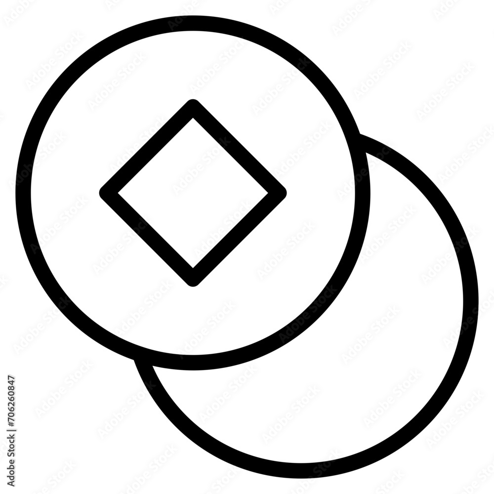 chinese coin icon chinese coin icon