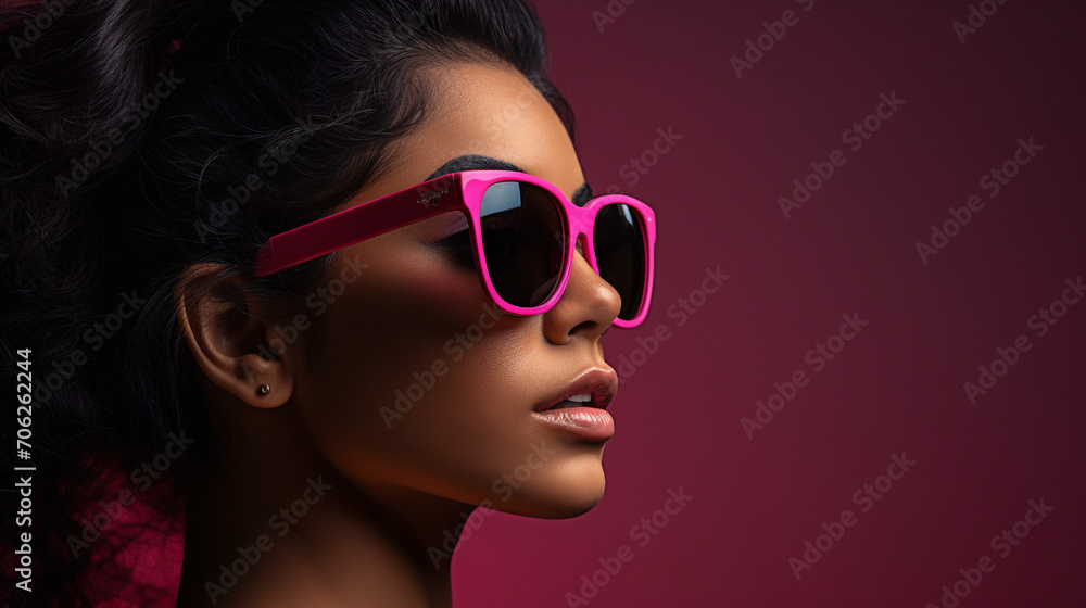Glamorous Pink Aura: Middle Eastern Beauty Shines, Generative AI Glamorous Pink Aura: Middle Eastern Beauty Shines, Generative AI