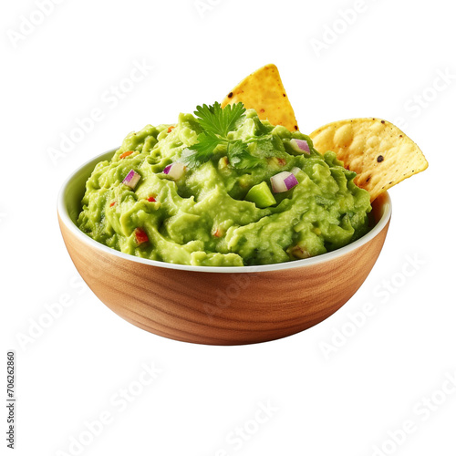 Guacamole isolated on transparent background