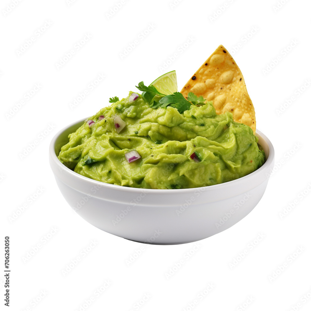 Guacamole isolated on transparent background Guacamole isolated on transparent background
