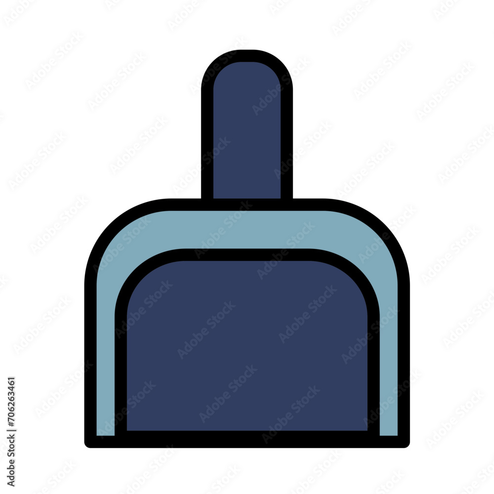 Clean Room Brush Filled Outline Icon Clean Room Brush Filled Outline Icon