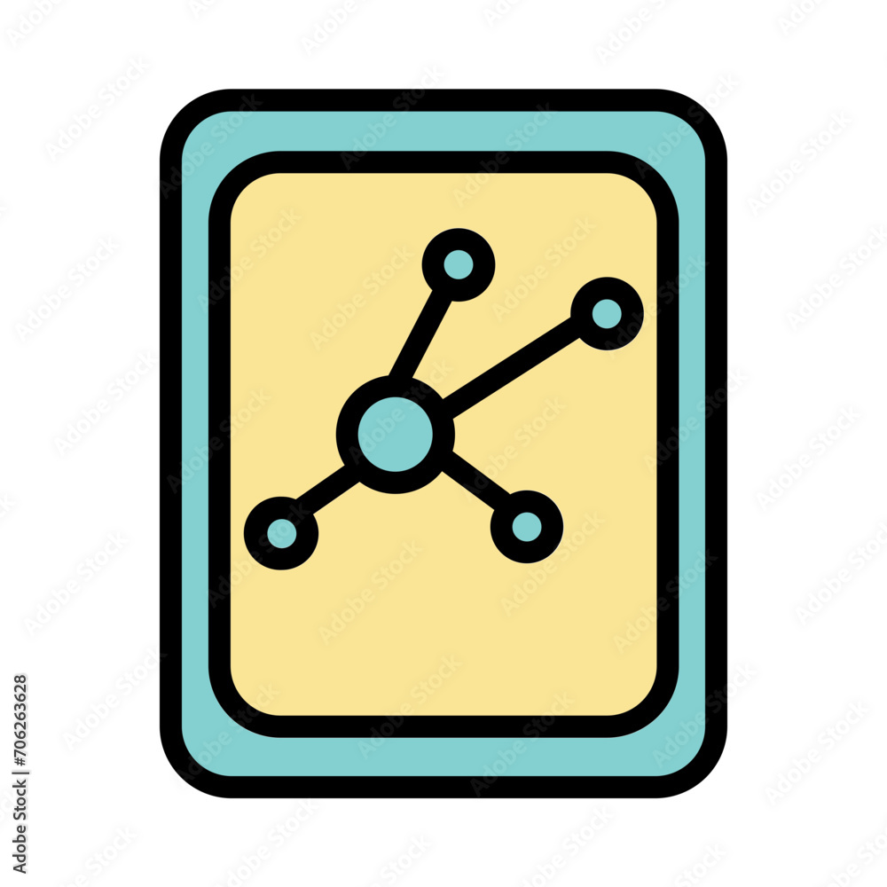 Graph Mobile Interface Filled Outline Icon Graph Mobile Interface Filled Outline Icon