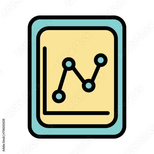 Graph Mobile Interface Filled Outline Icon