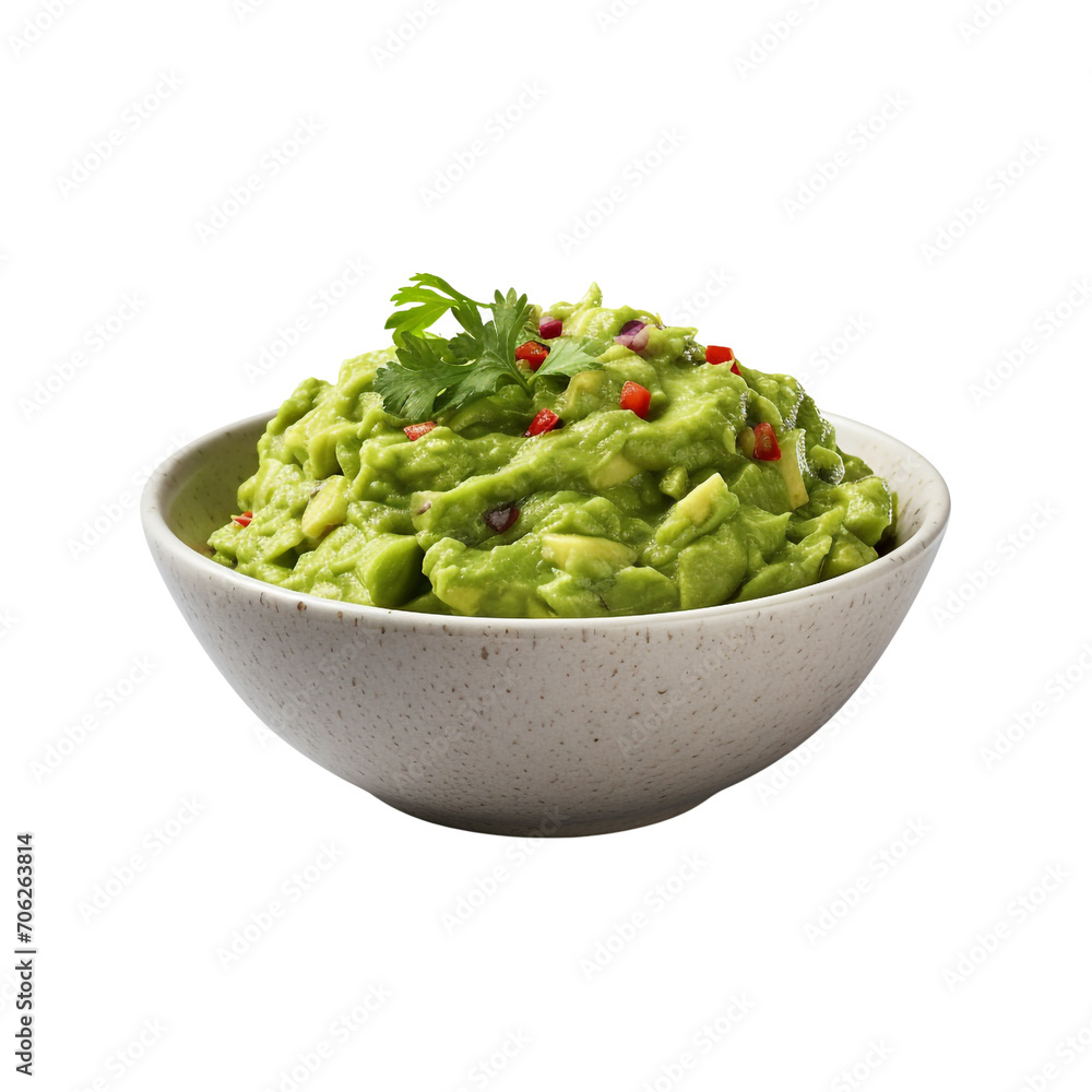 Guacamole isolated on transparent background Guacamole isolated on transparent background